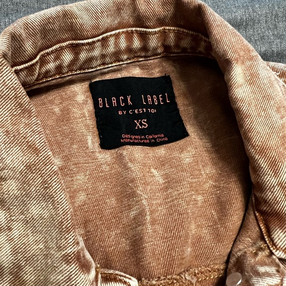 Distressed Brown/Rust Denim Jacket - Picture 2 of 4